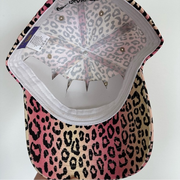 Urban Outfitters Coney Island Picnic NYC pink Cheetah Dad Hat baseball cap - Picture 8 of 10